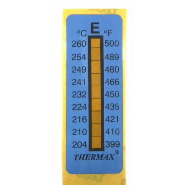 Термоиндикатор THERMAX-E самоклеющийся 1 шт. 204°С - 260°С Термоиндикатор THERMAX-E самоклеющийся 1 шт. 204°С - 260°С