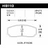 Колодки тормозные HB110N.654 HAWK HP Plus; AP Racing, Alcon, Proma 4 порш; HPB тип 2, Rotora,17mm Колодки тормозные HB110N.654 HAWK HP Plus; AP Racing, Alcon, Proma 4 порш; HPB тип 2, Rotora,17mm