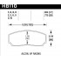Колодки тормозные HB110N.654 HAWK HP Plus; AP Racing, Alcon, Proma 4 порш; HPB тип 2, Rotora,17mm Колодки тормозные HB110N.654 HAWK HP Plus; AP Racing, Alcon, Proma 4 порш; HPB тип 2, Rotora,17mm