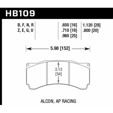 Колодки тормозные HB109B.710 HAWK STREET 5.0; 18mm Колодки тормозные HB109B.710 HAWK STREET 5.0; 18mm