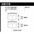 Колодки тормозные HB178B.564 HAWK Street 5.0 передние SUBARU Impreza WRX; Nissan 300ZX; HPB тип 1; Колодки тормозные HB178B.564 HAWK Street 5.0 передние SUBARU Impreza WRX; Nissan 300ZX; HPB тип 1;