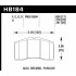 Колодки тормозные HB184F.650 HAWK HPS Brembo, Alcon, Porsche Колодки тормозные HB184F.650 HAWK HPS Brembo, Alcon, Porsche
