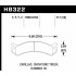 Колодки тормозные HB322P.717 HAWK SD передние Hummer H2 / CHEVROLET Suburban Колодки тормозные HB322P.717 HAWK SD передние Hummer H2 / CHEVROLET Suburban