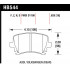 Колодки тормозные HB544N.628 HAWK HP+ задние AUDI TT 8J, A6, Allroad 4H, A3 / VW Golf 5,6 , Passat C Колодки тормозные HB544N.628 HAWK HP+ задние AUDI TT 8J, A6, Allroad 4H, A3 / VW Golf 5,6 , Passat C