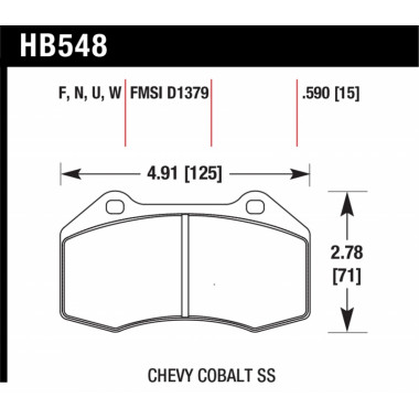 Колодки тормозные HB548N.590 HAWK HP Plus Renault Clio 3 RS/Megane 2 Sport Колодки тормозные HB548N.590 HAWK HP Plus Renault Clio 3 RS/Megane 2 Sport