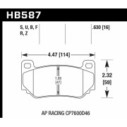 Колодки тормозные HB587Z.630 HAWK Perf. Ceramic