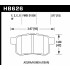 Колодки тормозные HB626F.577 HAWK HPS Acura/Honda (Rear) 14 mm Колодки тормозные HB626F.577 HAWK HPS Acura/Honda (Rear) 14 mm