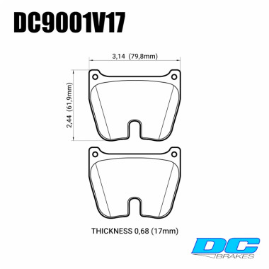 Колодки тормозные DC9001V17 DC Brakes Street STR.S, (комплект 8 шт.) BREMBO 07.A010.10; JBT FM8P Колодки тормозные DC9001V17 DC Brakes Street STR.S, (комплект 8 шт.) BREMBO 07.A010.10; JBT FM8P