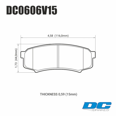 Колодки тормозные DC0606V15 DC Brakes Street HD, задние LEXUS GX460, GX470; TOYOTA PRADO 150/120 Колодки тормозные DC0606V15 DC Brakes Street HD, задние LEXUS GX460, GX470; TOYOTA PRADO 150/120