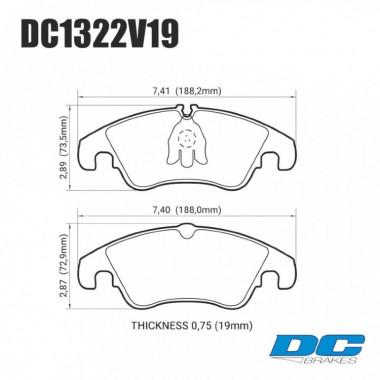 Колодки тормозные DC1322V19 DC Brakes Street STR.S, передние AUDI A4 8K (B8); A5 8T; Q5 Колодки тормозные DC1322V19 DC Brakes Street STR.S, передние AUDI A4 8K (B8); A5 8T; Q5
