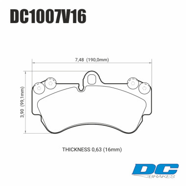 Колодки тормозные DC1007V16 DC brakes Street STR.S, перед PORSCHE CAYENNE (955); VW TOUAREG 330 ММ; Колодки тормозные DC1007V16 DC brakes Street STR.S, перед PORSCHE CAYENNE (955); VW TOUAREG 330 ММ;