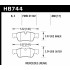 Колодки тормозные HB744B.660 HAWK Street 5.0 зад MB M W164; R W251; G W463; GL X164; Колодки тормозные HB744B.660 HAWK Street 5.0 зад MB M W164; R W251; G W463; GL X164;