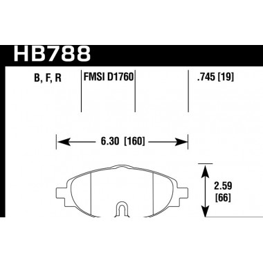 Колодки тормозные HB788B.745 HAWK HPS 5.0, перед VW GOLF VII; Passat 3G; AUDI TT FV3; A3 8V1 Колодки тормозные HB788B.745 HAWK HPS 5.0, перед VW GOLF VII; Passat 3G; AUDI TT FV3; A3 8V1