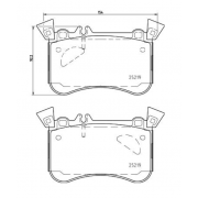 Колодки тормозные HB795B.618 HAWK Street 5.0; переднние MB A45 AMG (W176); CLA 45 AMG (C117); GLA 45