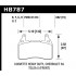 Колодки тормозные HB787B.582 HAWK HPS 5.0 перед TESLA S; Corvette 2014-> ; Camaro 2010-> Колодки тормозные HB787B.582 HAWK HPS 5.0 перед TESLA S; Corvette 2014-> ; Camaro 2010->