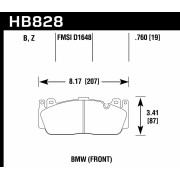Колодки тормозные HB828B.760 HAWK HPS 5.0 BMW BMW M5 F10; M6 F13; передние