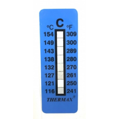 Термоиндикатор THERMAX-C самоклеющийся 1 шт. 116°С - 154°С Термоиндикатор THERMAX-C самоклеющийся 1 шт. 116°С - 154°С