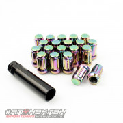 Гайки колесные Starleks узкие M12*1.25 радужные