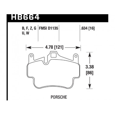 Колодки тормозные HB664U.634 HAWK DTC-70 Porsche 911 (997), Boxster 2008-2011; Cayman 2005-2012 Колодки тормозные HB664U.634 HAWK DTC-70 Porsche 911 (997), Boxster 2008-2011; Cayman 2005-2012