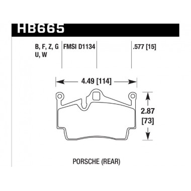 Колодки тормозные HB665U.577 HAWK DTC-70 Porsche задн. Cayman, Boxster, Колодки тормозные HB665U.577 HAWK DTC-70 Porsche задн. Cayman, Boxster,