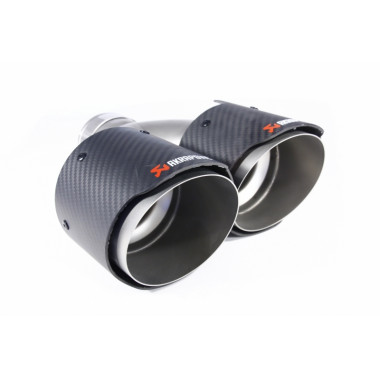 Насадка на глушитель, двойная, AKRAPOVIC EVO карбон, D посадочный 57 мм / наруж 101 мм, ПРАВ. Насадка на глушитель, двойная, AKRAPOVIC EVO карбон, D посадочный 57 мм / наруж 101 мм, ПРАВ.