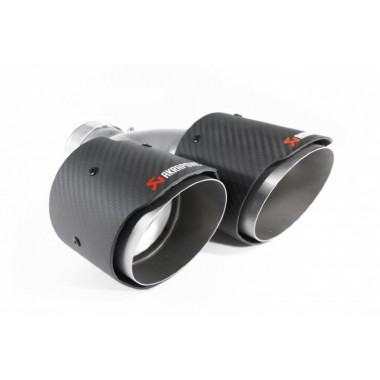 Насадка на глушитель, двойная, AKRAPOVIC EVO карбон, D посадочный 57 мм / наруж 101 мм, ПРАВ. Насадка на глушитель, двойная, AKRAPOVIC EVO карбон, D посадочный 57 мм / наруж 101 мм, ПРАВ.