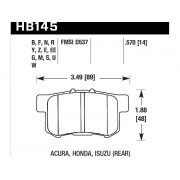 Колодки тормозные HB145R.570 HAWK Street Race HONDA / SUZUKI Swift III