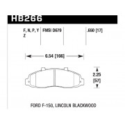 Колодки тормозные HB268Z.665 HAWK PC передние INFINITI G, I / NISSAN 350Z до 2006 г.в.