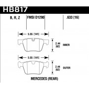 Колодки тормозные HB817B.633 HAWK HPS 5.0 Mercedes-Benz CL63 AMG  задние