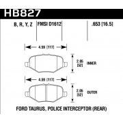 Колодки тормозные HB827B.653 HAWK HPS 5.0 Ford Explorer AWD задние