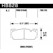 Колодки тормозные HB828Z.760 HAWK PC BMW M5 F10; M6 F13; M2 F87 M Sport передние