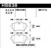 Колодки тормозные HB838N.689
