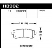 Колодки тормозные HB902P.587 HAWK Super Duty Nissan Armada  задние