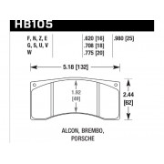 Колодки тормозные HB105U.980 HAWK DTC-70 Brembo 25 mm