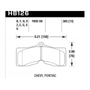 Колодки тормозные HB126S.505 HAWK HT-10 Early Corvette 13 mm