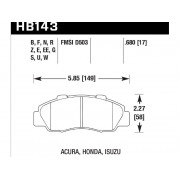Колодки тормозные HB143W.680 HAWK DTC-30 передние HONDA