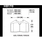 Колодки тормозные HB170S.710 HAWK HT-10  AUDI, FERRARI, PORSCHE