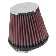 Фильтр нулевого сопротивления универсальный K&N RC-4570 Chrome Filter; посадочный d=73 mm