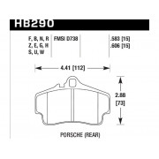 Колодки тормозные HB290S.583 HAWK HT-10 задние PORSCHE 911 (997), (986), (996), Cayman