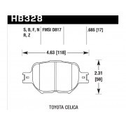 Колодки тормозные HB328S.685 HAWK HT-10 передние TOYOTA Celica, Corolla Verso