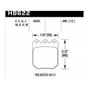 Колодки тормозные HB622W.490 HAWK DTC-30 Wilwood DLS 12 mm