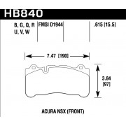 Колодки тормозные HB840V.615