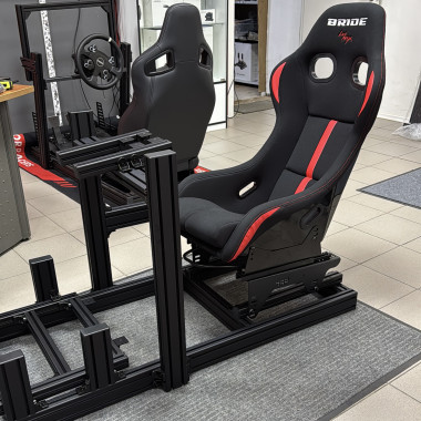 Кокпит для симрейсинга TBOX черный профиль 4080 Generation S1 Кокпит для симрейсинга TBOX черный профиль 4080 Generation S1