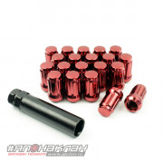 Гайки колесные Starleks узкие M12*1.5 красные